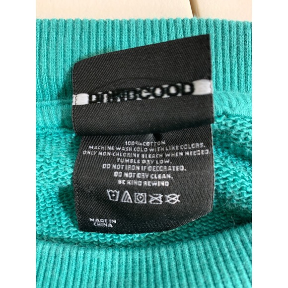 Dumbgood Sanrio Keroppi Teal Green Graphic Crewneck Sweatshirt Women's Medium - Picture 7 of 7